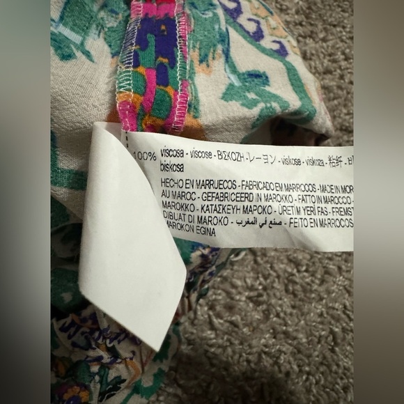 Zara Colorful Patterned Drawstring Shorts - Picture 5 of 6